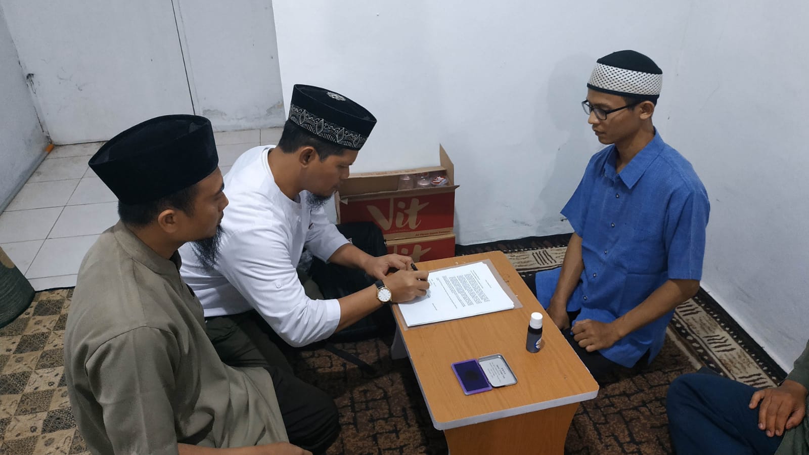 Penandatanganan Akta Notaris Pendirian Yayasan Imam An Nawawi Asy Syafi’i