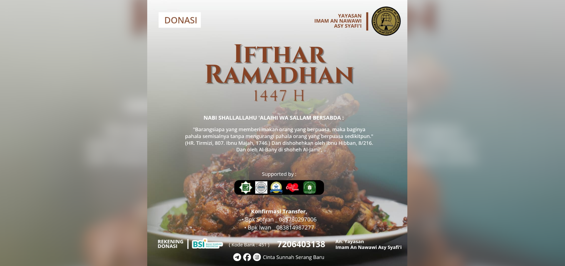 Ifthar Ramadhan 1447 H