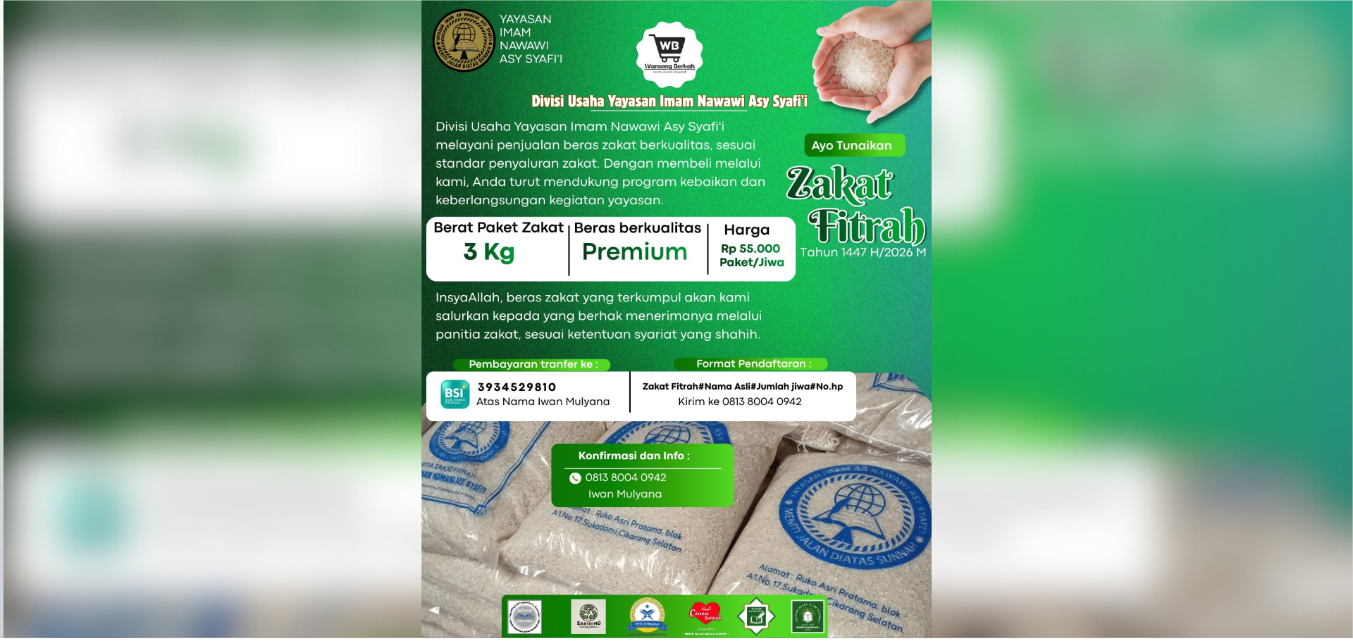 Zakat Fitrah 1447 H / 2026 M